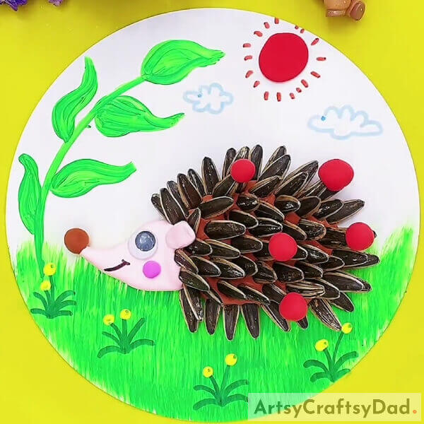 Here. We Are Officially Done With Hedgehog: Sunflower Seeds And Clay Craft Tutorial- Learn How to Create a Hedgehog Out of Sunflower Seeds and Clay