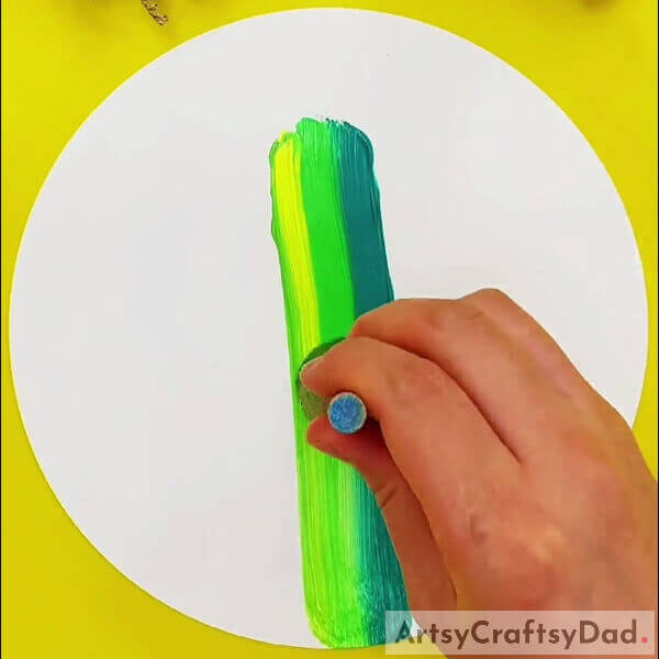 Making A Shaded A Line- Guide to creating a shaded cactus design through stamping