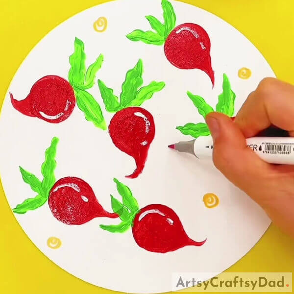 Making Spirals On The Base- A comprehensive tutorial for creating artwork with a turnip stamp for beginners
