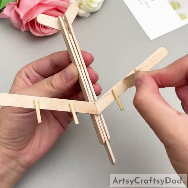 Making Wheels Of Your Airplane- . Guidance on Constructing a Model Plane Made Out of Popsicle Sticks 