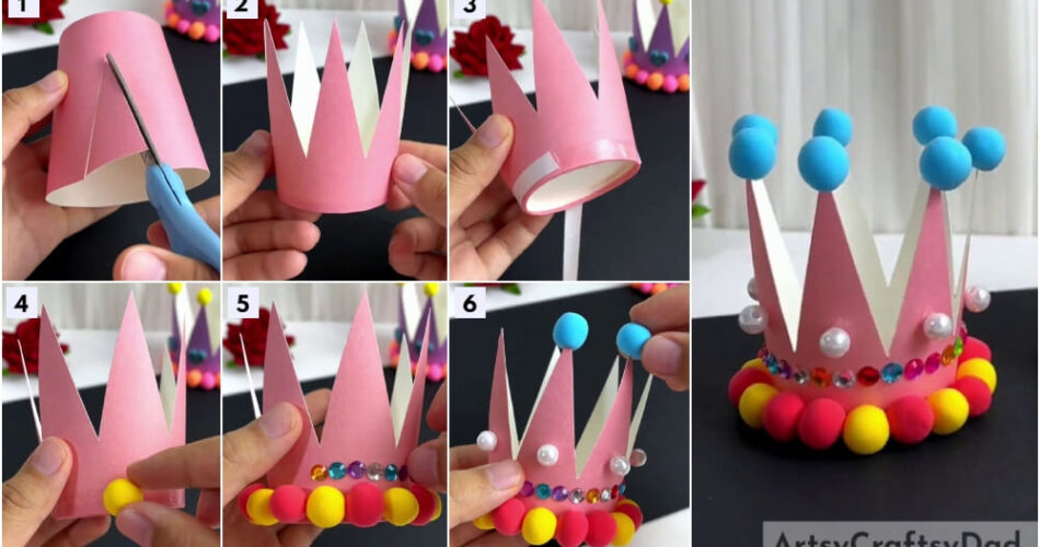 Paper Cup And Clay Crowns Craft Tutorial For Beginners
