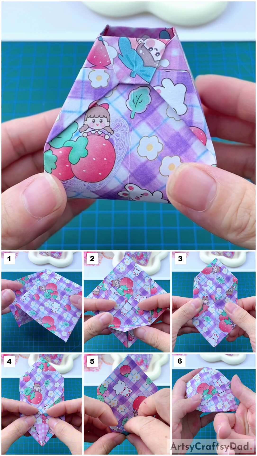 Paper Organizer/Keeper Origami Craft Tutorial