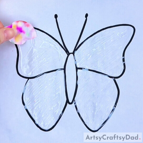 Pasting A Petal- A Guide on How to Construct a Colorful Butterfly with Art Supplies