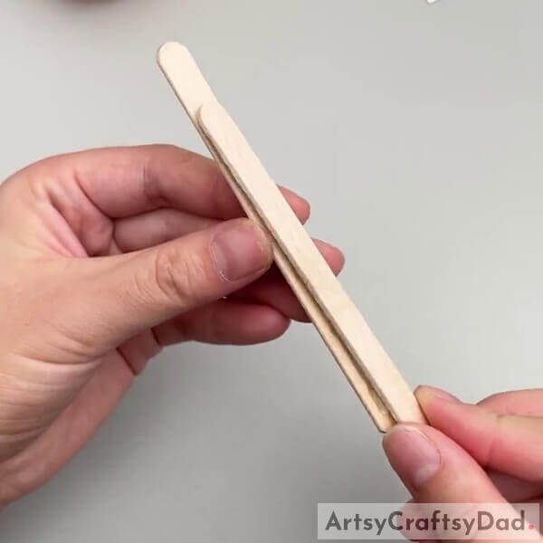 Pasting A Popsicle Stick- Guide to creating a model aircraft using popsicle sticks