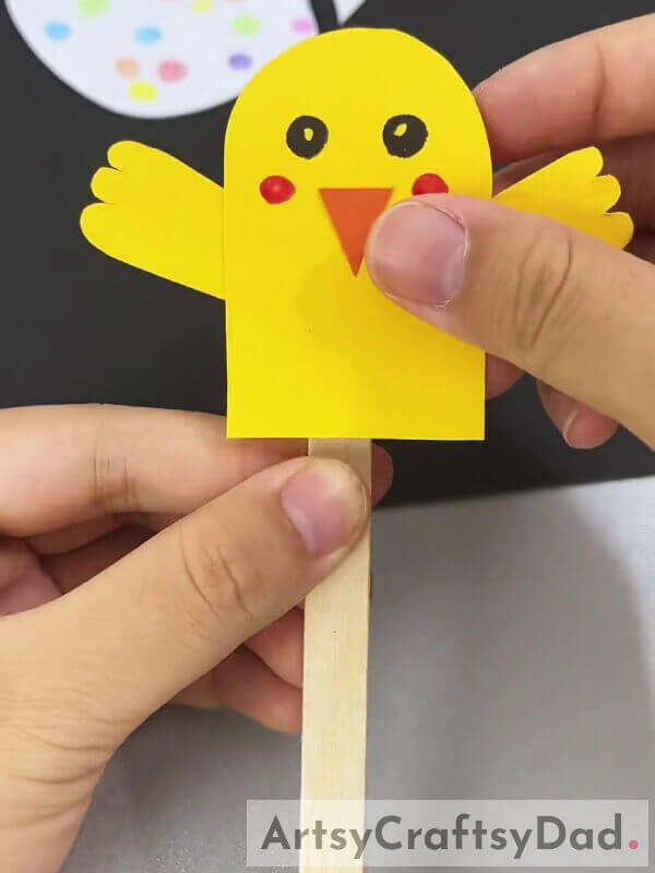 Pasting Popsicle With Our Chick- An entertaining papercraft exercise for young ones