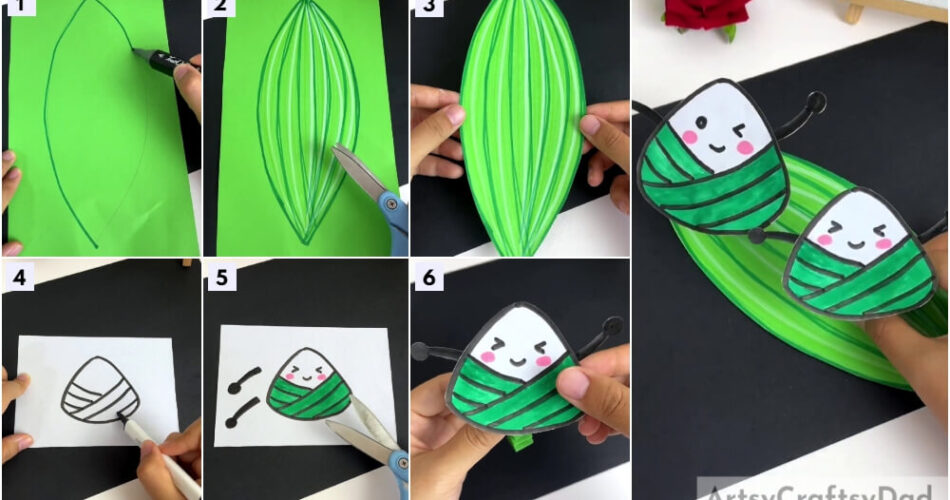Popping Out Rice Balls Paper Craft Tutorial