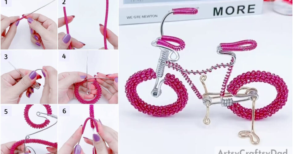 Wire Bending Cycle Decor Craft Tutorial