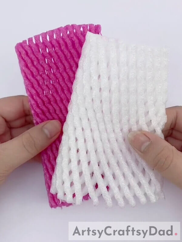 Collect Foam Fruit Nets - Crafting with Fruity Foam and a Pretty Flower Accent