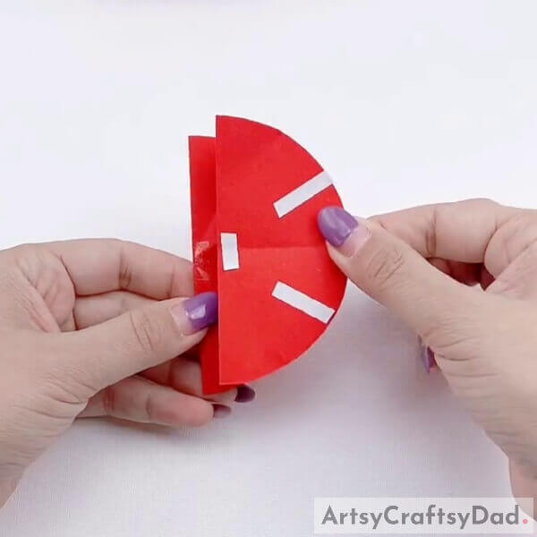 Cut In Half - Designing An Apple Out Of Paper - An Instructional For Youngsters