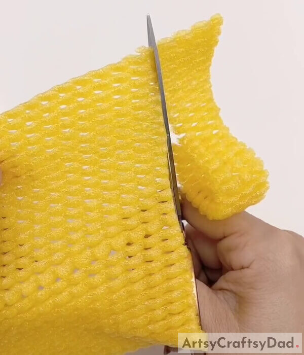 Cut Into Strips - A Tutorial for Newcomers on Making a Fruit Foam Web from Corn 
