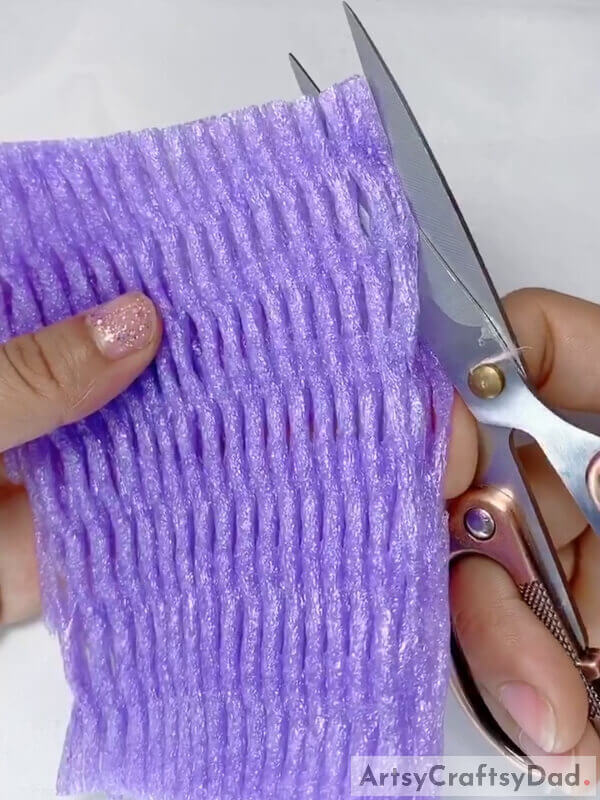 Cut It - A Guide to Making Lavender Synthetic Blooms with a Fruit Foam Net 