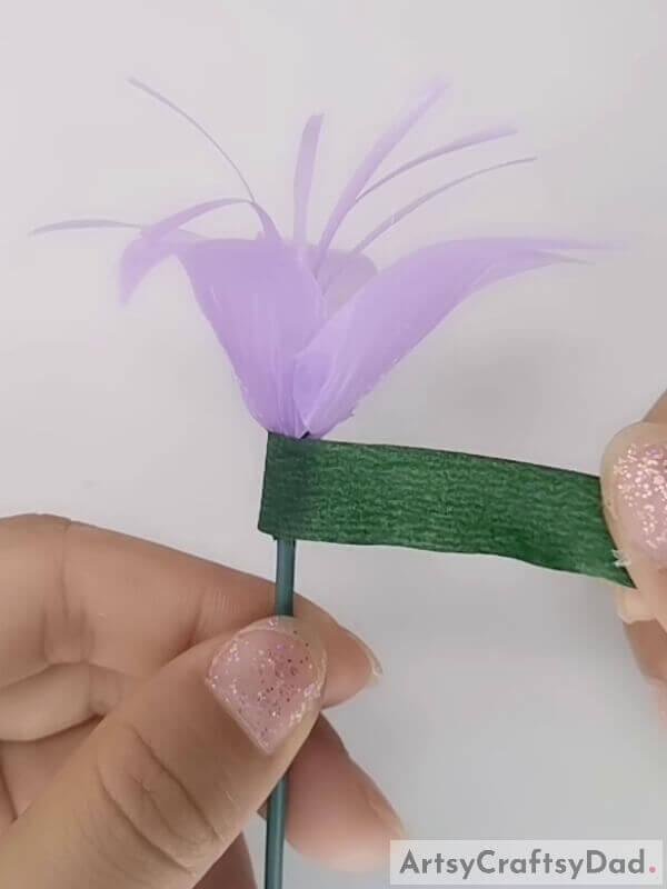 Final Details - How to Create Lily Artificial Flowers out of Plastic Straws - A Tutorial