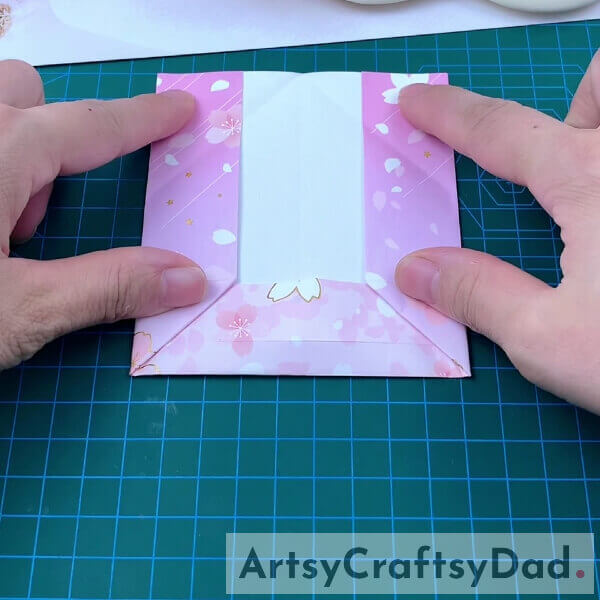 Fold From Two Sides - How to Fold a Valentine Origami Love Note