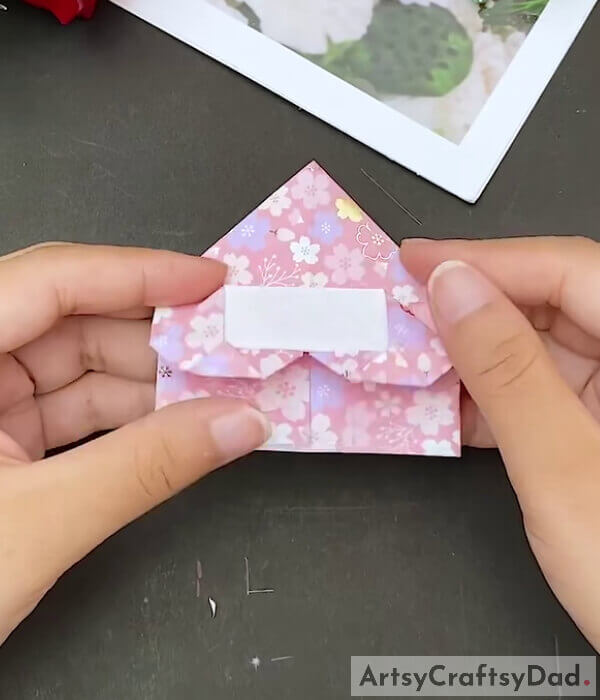 Fold The Corners Back - Step-by-Step Guide for Making an Origami Paper Heart with Kids