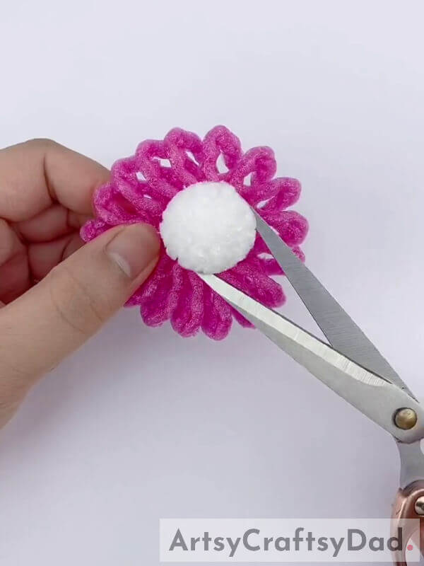 Ring and Ball - How to Create a Floral Accent with a Fruity Foam Net 