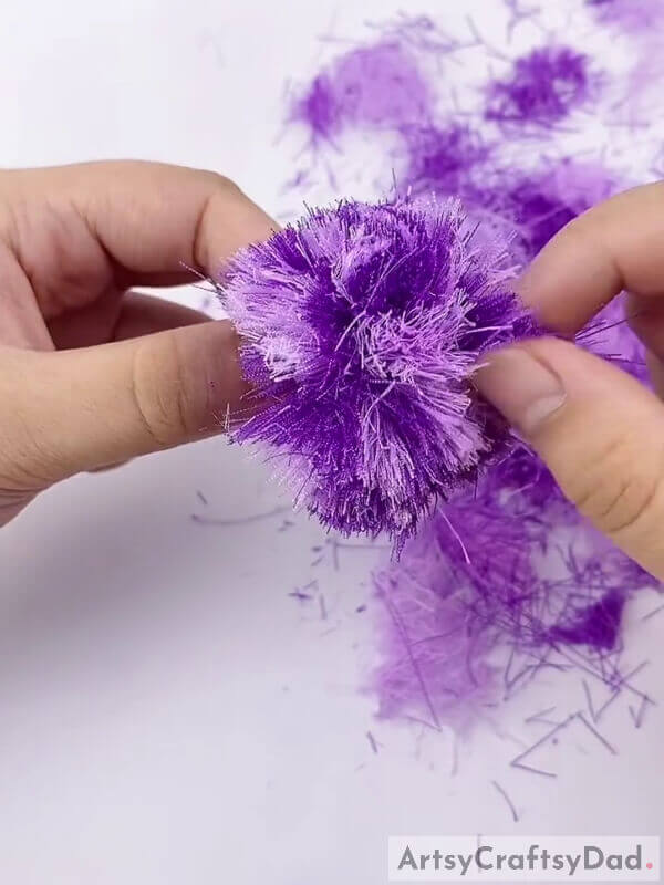 Spread the threads out - Guide to Making Ribbon Pom-Pom Flowers for Children
