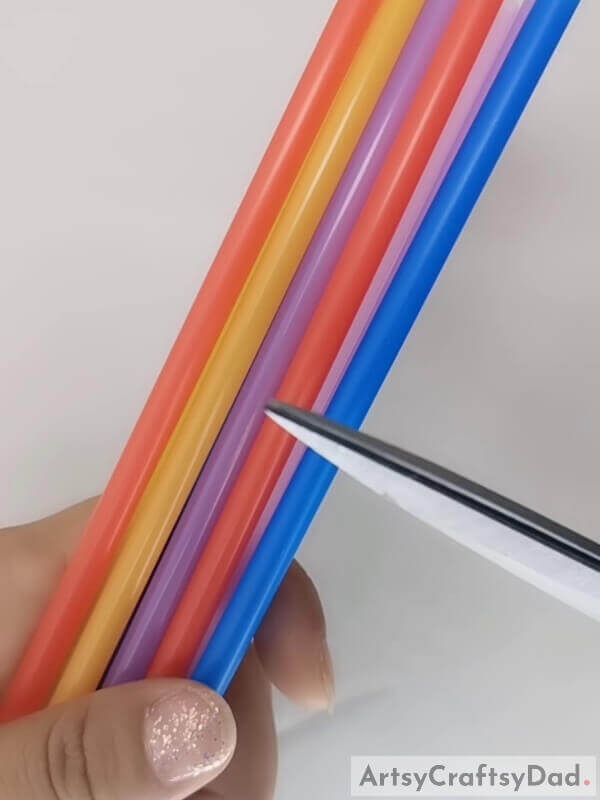Straws - Crafting with Lily Artificial Flowers and Plastic Straws