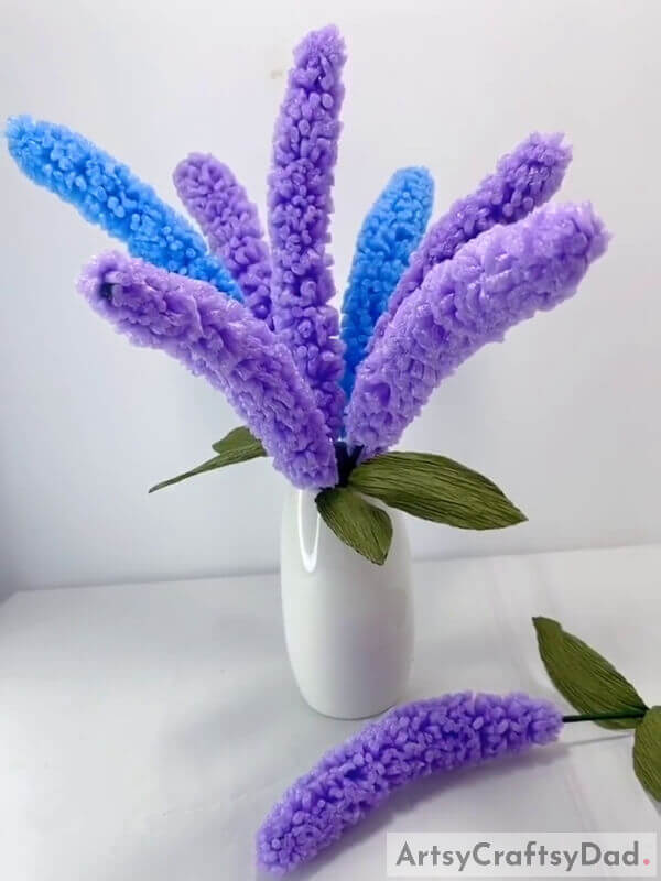 Lavender Artificial Flowers: Fruit Foam Net Craft Tutorial - Crafting a Fruit Foam Net with a Lavender Artificial Flower - Tutorial