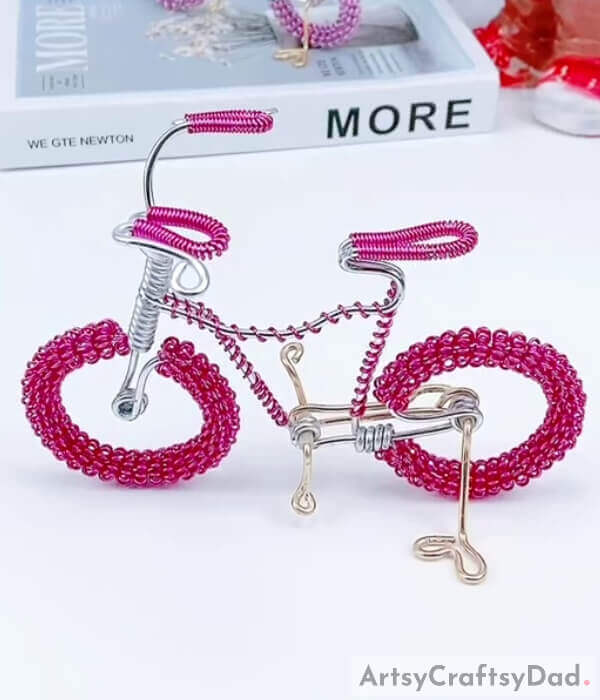 Wire Bending Cycle Decor Craft Tutorial - Step-by-step guide to wire-bending crafts
