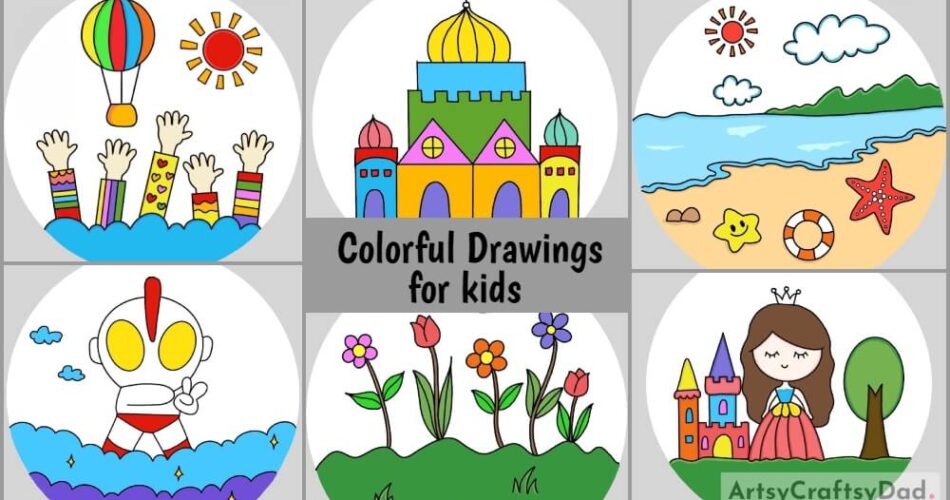 Colorful Drawings for kids age 10-15