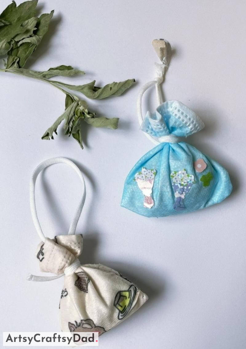 Fabric Drawstring Bag Craft Idea Making a fabric pouch with a drawstring.