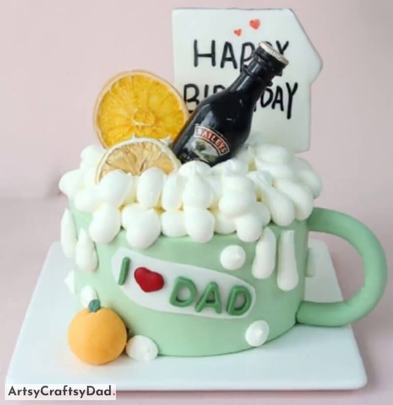 Alcohol Theme Birthday Cake Decoration for Fathers - Fascinating Theme Oriented Cake Decoration Concepts For Special Occasions 