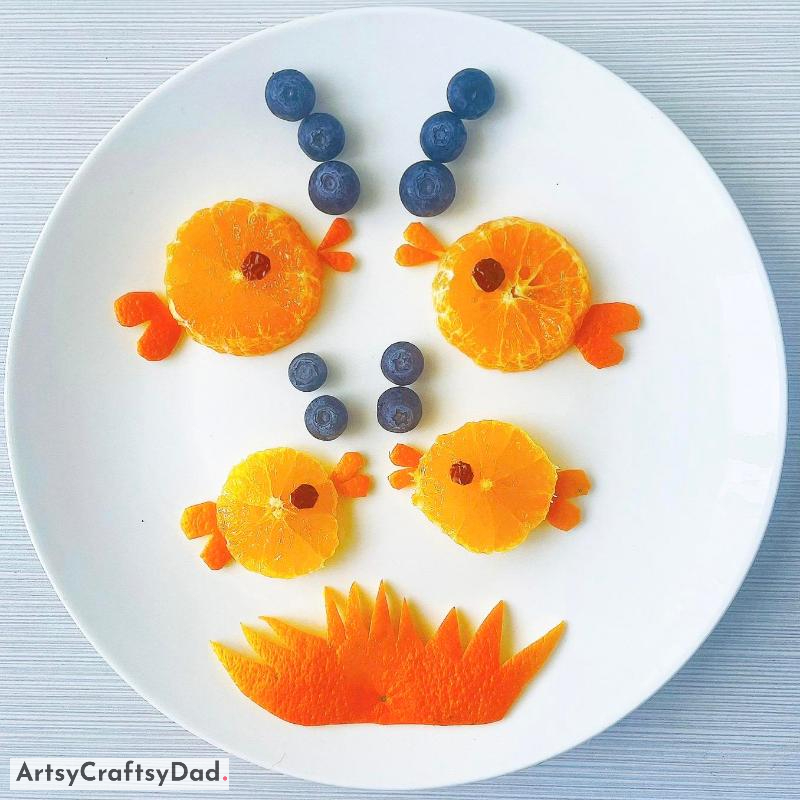 Amazing Fruit Fishes Plating Decoration Idea For Healthy Food - fantastic Fruit Fish Dishes Presentation Concept For Nutritious Cuisine