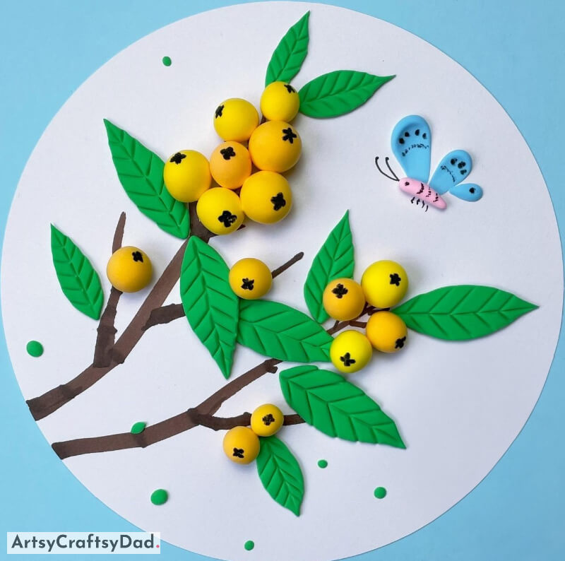 Attractive Lemon Tree and Butterfly Artwork - Construct One of a Kind and Pretty Flowery Creations 