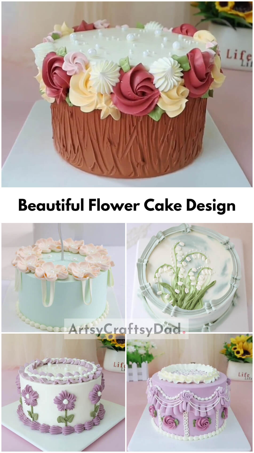 Beautiful Flower Cake Design Ideas