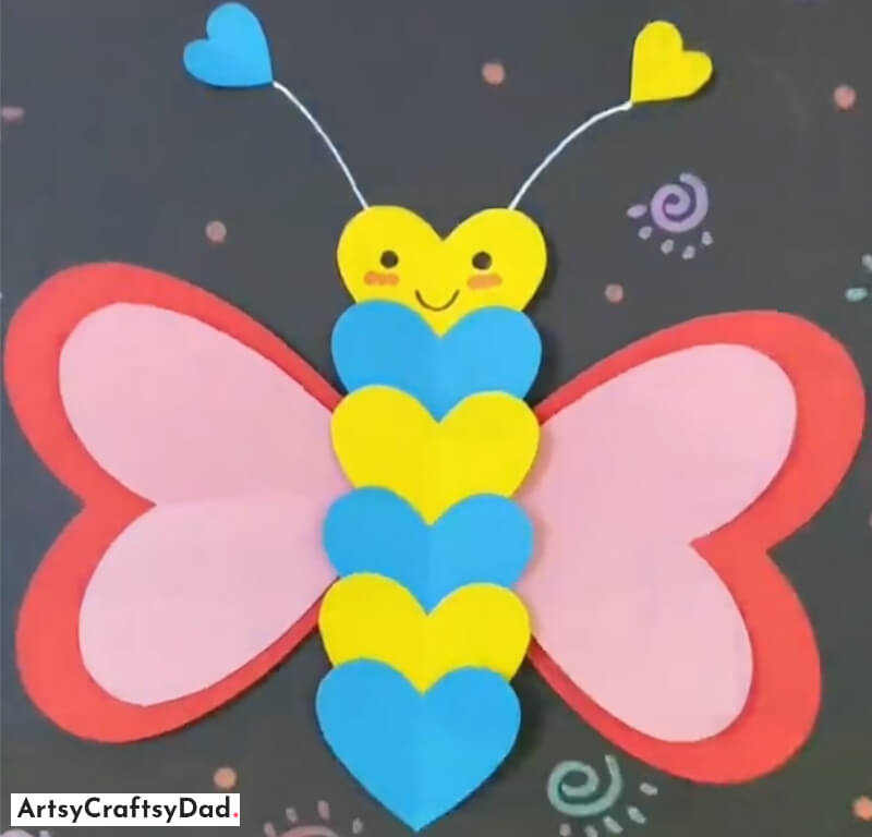 Beautiful Paper Butterfly Craft for Kids - Creative Animal Projects For Youngsters