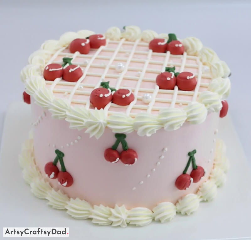Buttercream Cherry Cake Decoration Idea - Unusual Ways to Decorate with Fruit-Inspired Cakes