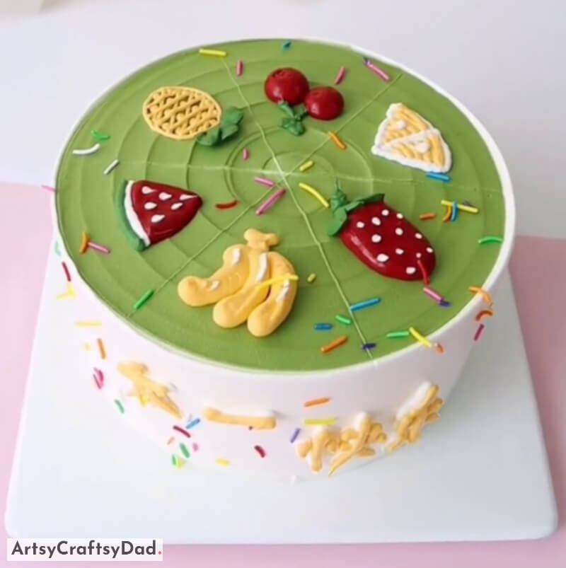 Buttercream Fruits Topper Cake Decoration - Inventive Cake Embellishing Ideas with a Fruit Motif