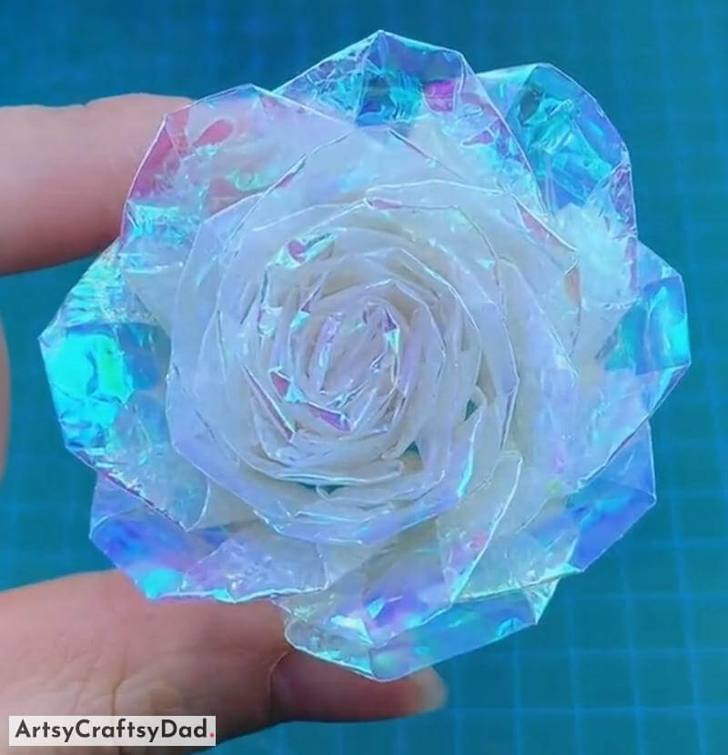 Candy Wrapper Rose Flower Craft for Kids - Exciting Art Projects with Reused Supplies for Kids 