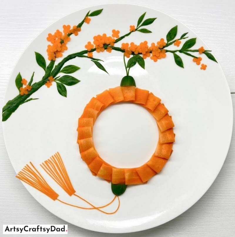 Carrot and Cucumber Carving - Amazing Food Decoration Idea - Pleasing Salad Plate Embellishment Concepts for Childre