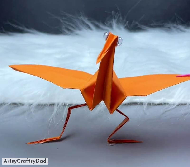 Charming Crane Origami Paper Craft - Superb Origami Paper Projects for Kids