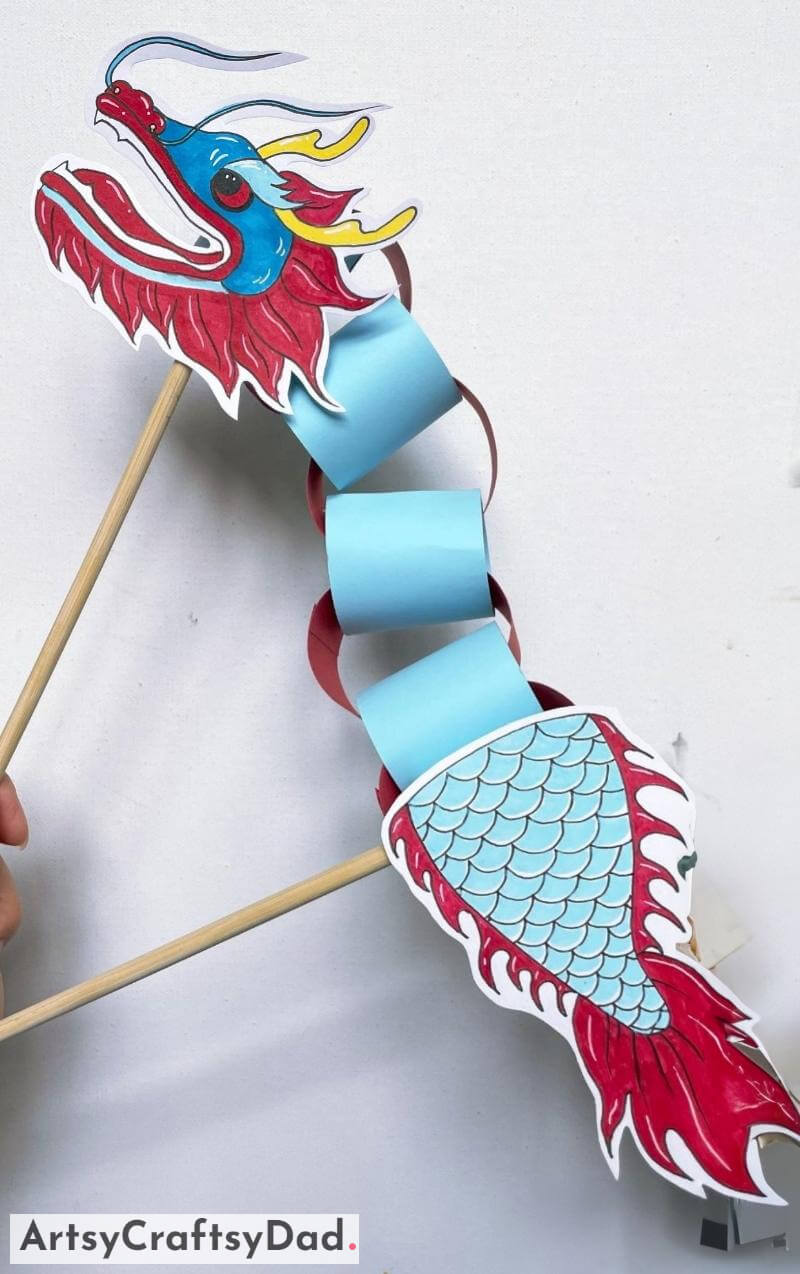Chinese Dragon Using Paper Craft Idea Generating a Chinese Dragon with Paper Craft