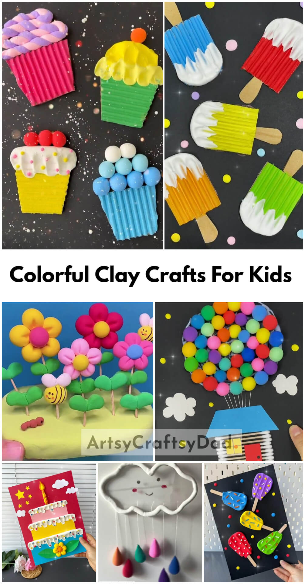 Colorful Clay Crafts For Kids