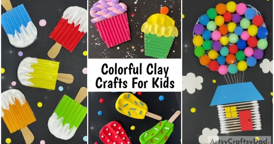 Colorful Clay Crafts For Kids