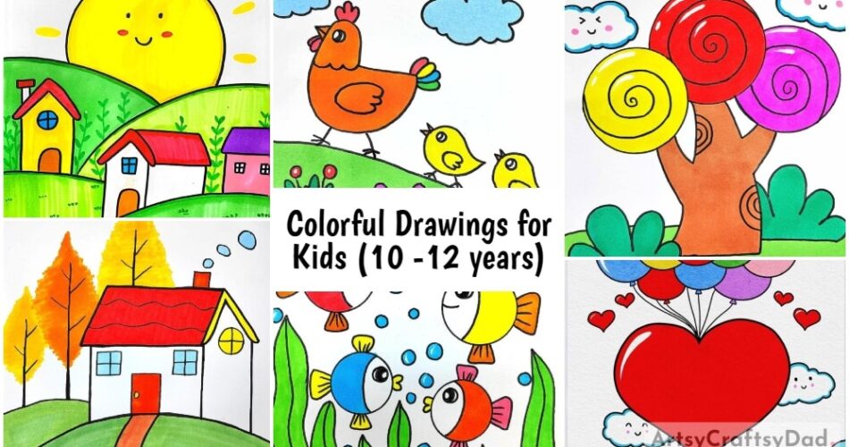 Colorful Drawings for Kids (Age 10-12 Year)