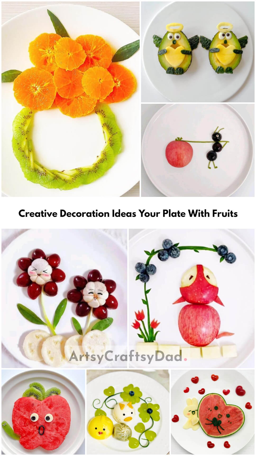 Creative and Unique Ideas for Decoration Your Plate With Fruits