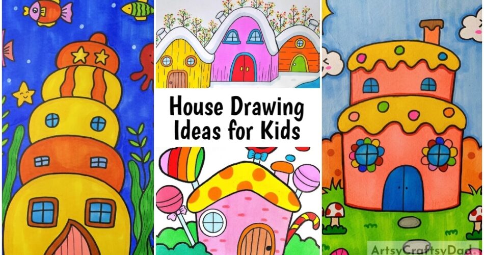 Creative House Drawing Ideas for Kids