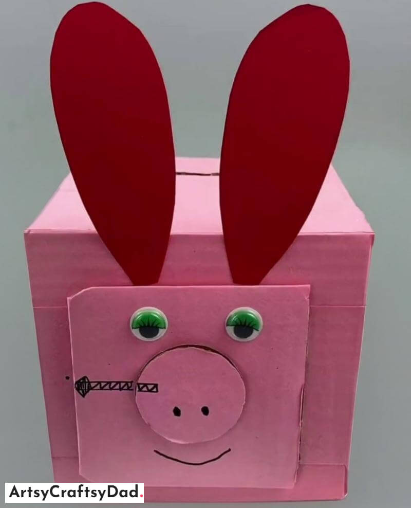 Creative Paper and Cardboard Piggy Bank Craft Idea For Kids - Artful Art & Craft Ideas For Kids