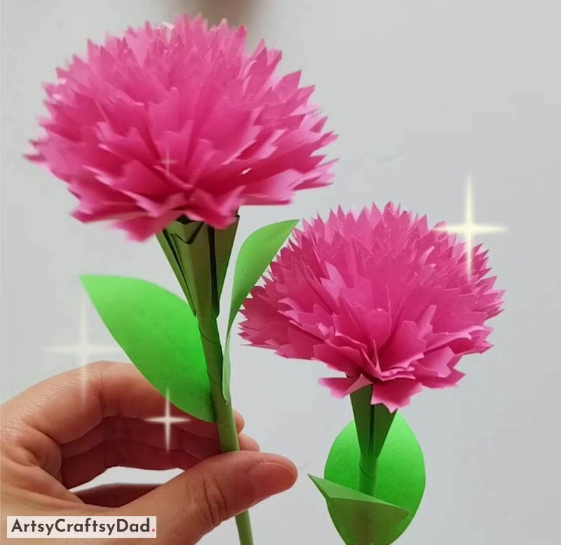 Creative Paper Cutting Flowers - Art and Craft Activity - Making paper flowers as a family