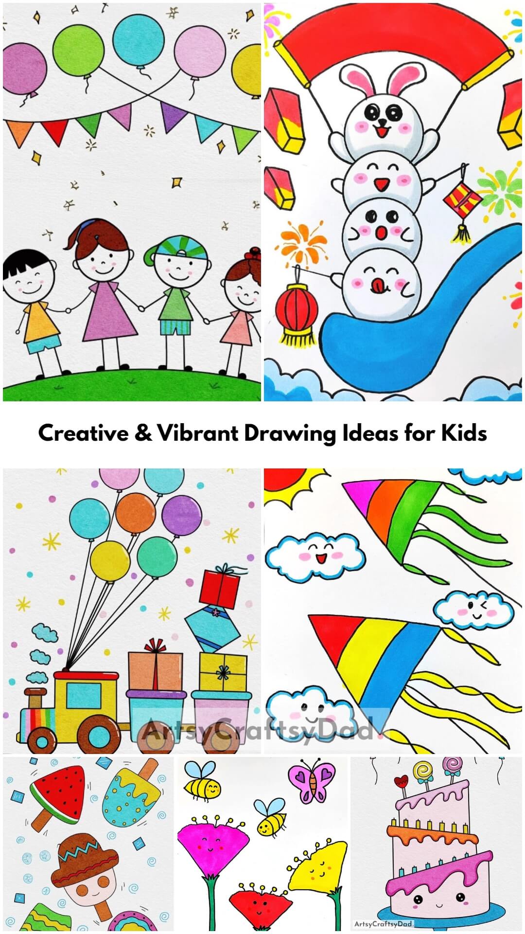 Creative & Vibrant Drawing Ideas for Kids