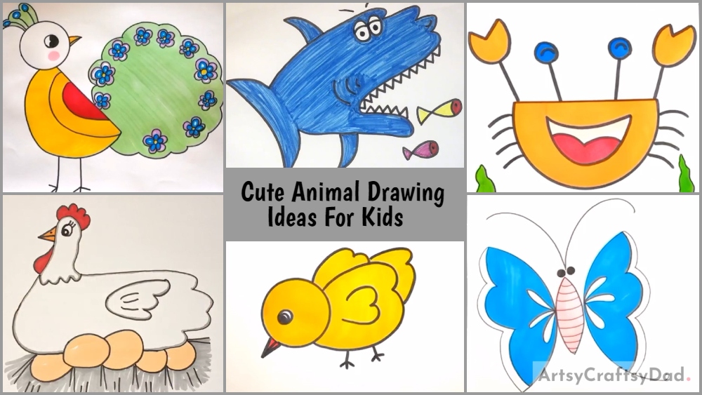 50 Cute Easy Doodle Drawing Ideas (When You're Bored) - The Clever Heart-saigonsouth.com.vn