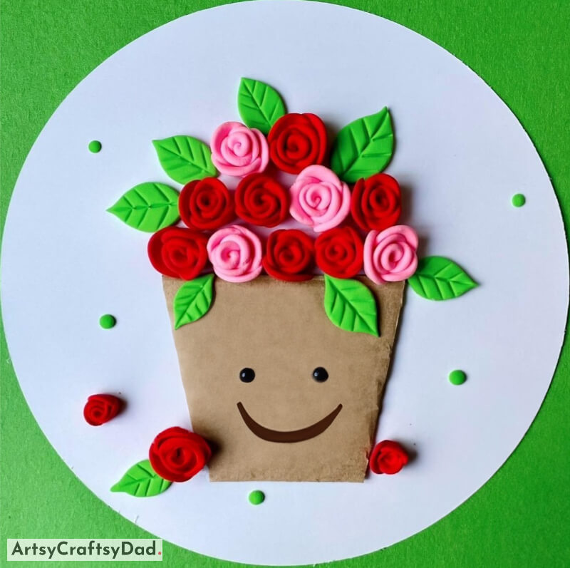Cute Flower Pot Clay Craft for Children - Artistic Clay and Print Projects for Children 