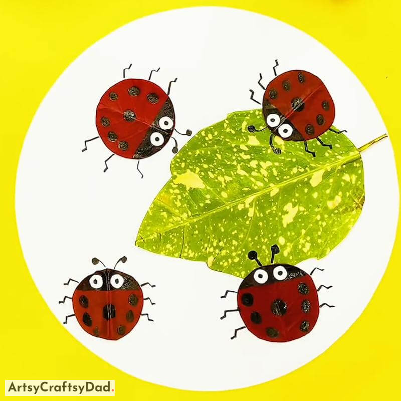Cute Leaf Little Bug Crafts for Kids - Fantastic Leaf Art Projects For Children