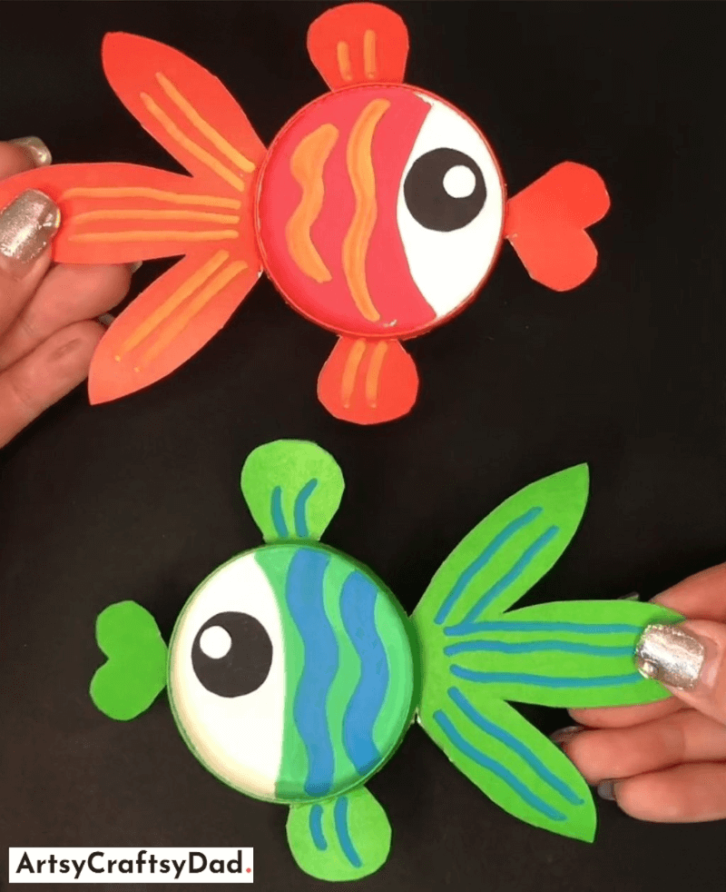 Cute Paper Cup Fish Craft For Kids - Simple Animal Projects For Children 