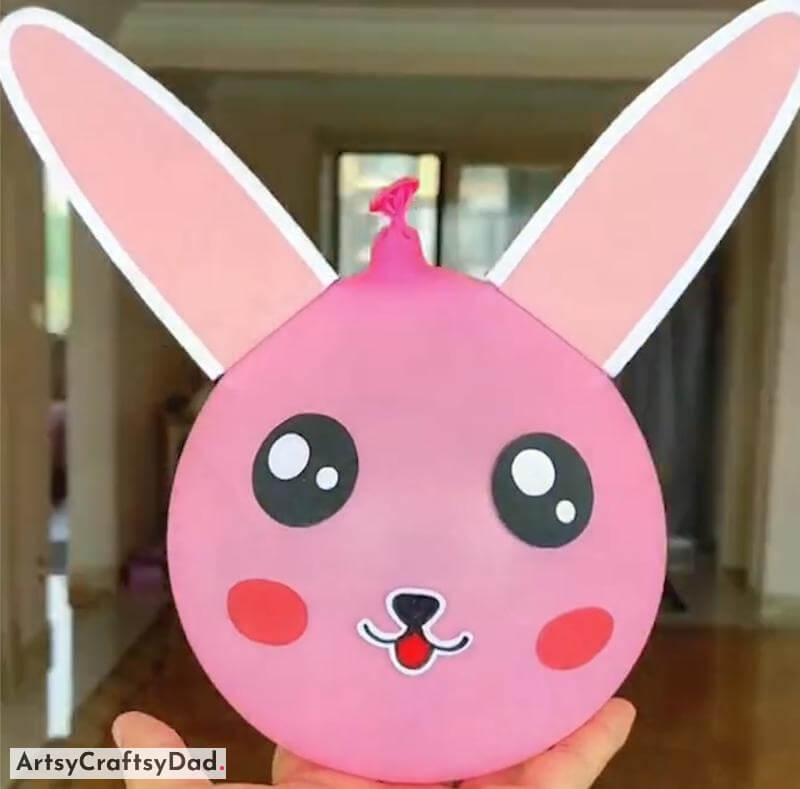Cute Rabbit Art and Craft Using Balloon and Paper - Stimulating Arts and Crafts For Youngsters 
