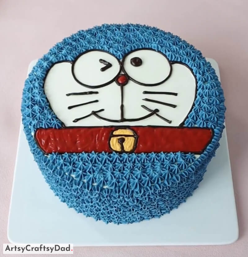 Delicious Doraemon Theme Cake Decoration For Kid's Birthday - Yummy Ideas For Decorating Birthday Cakes For Children